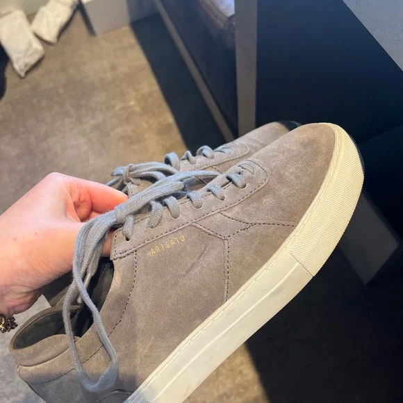 Axel Arigato Shoes Axel Arigato Womens Suede Grey Platform